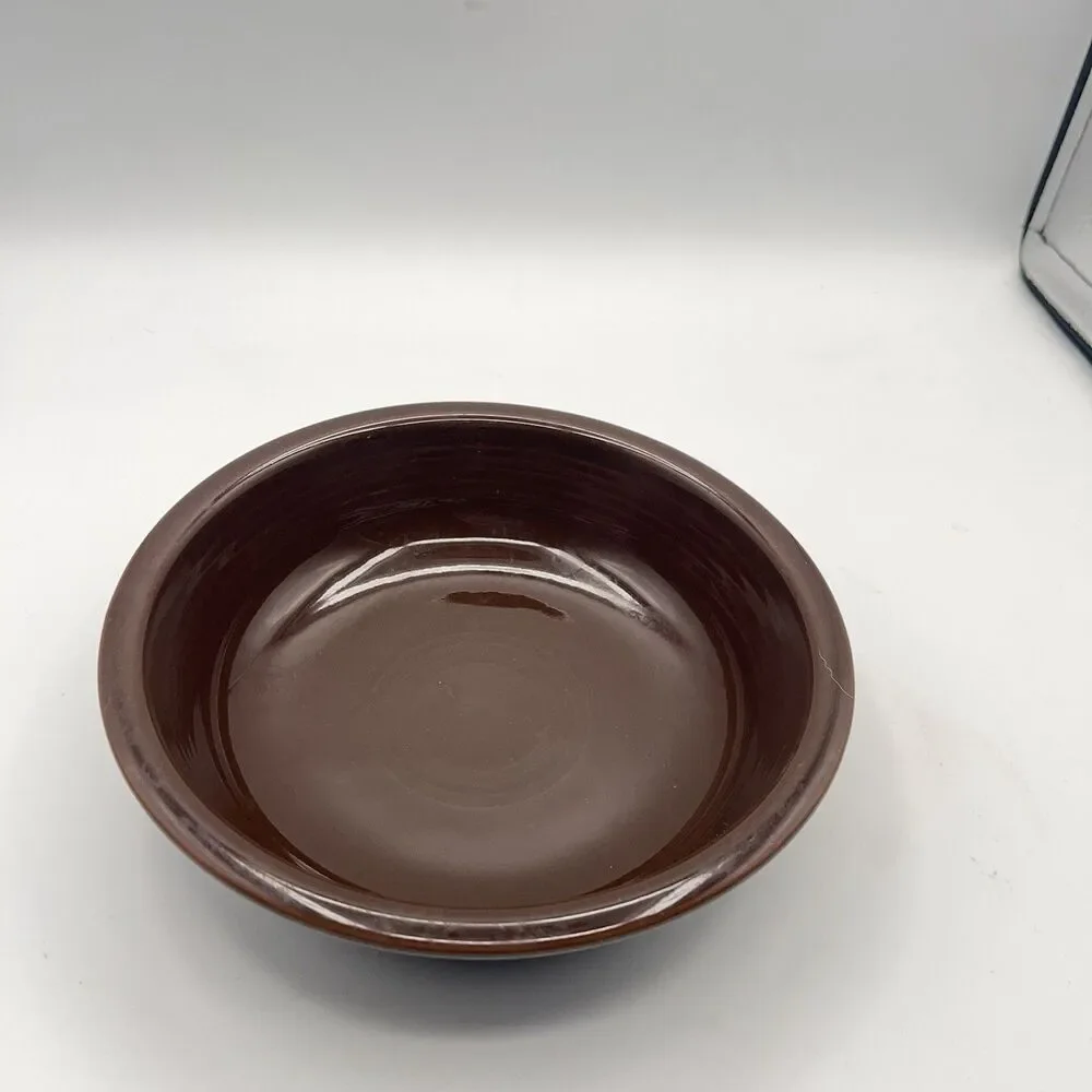 Homer Laughlin Fiesta Coupe Soup Bowl in Retired Chocolate Brown